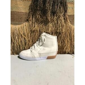 Sorel Out N About Sea Salt Gum 2 Women's Wedge Lace Up Bootie US Women Size 8.5